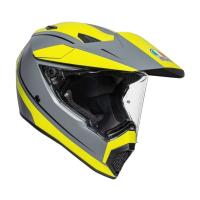 AGV Шлем AX9 E2206 V26 Pacific Road Matt Grey/Yellow Fluo/Black в Омске