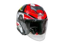 AiM Шлем открытый JK526 Red/Grey/Black в Омске