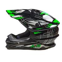 AiM Шлем кроссовый JK803S Green/Black в Омске