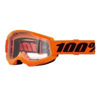 100% Очки Strata 2 V26 Goggle Neon Orange / Clear в Омске