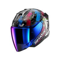 Shark Шлем Skwal I3 Jet Hellcat Black/Chrome/Blue в Омске