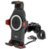 Extreme Style Мото держатель с беспроводной зарядкой anti-vibration R17W в Омске