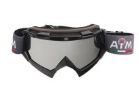 AiM Очки кроссовые (PRO) 157-100 Black Glossy в Омске