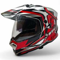 AIM Шлем кросс/эндуро JK802S Red/Grey/Black в Омске