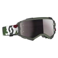Scott Очки кроссовые Fury dark green/white silver chrome works в Омске
