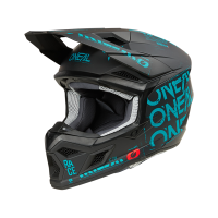 Oneal Шлем кроссовый 3Series Static черный/бирюзовый в Омске