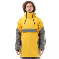 Dragonfly Куртка-анорак сноубордическая Uktus Man Yellow - Grey в Омске