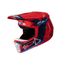 Leatt Шлем кроссовый детский Helmet Kit Moto 3.5 Jr V25 Royal в Омске