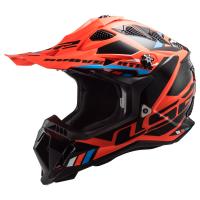LS2 Мотошлем MX700 Subverter II Evo Stomp черно-оранжевый в Омске