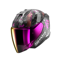 Shark Шлем Skwal I3 Jet Hellcat Mat Black/Chrome/Violet в Омске