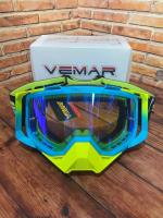 Scout Vemar Маска кросс MJ-1024-1 сине-желтая в Омске
