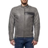 Moteq Куртка кожаная Defender grey в Омске