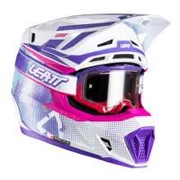 Leatt Шлем кроссовый  7.5 V26 Purple + очки Velocity 4.5 в Омске