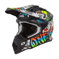 Oneal Шлем кроссовый детский 3Series Rancid V.24 черный/белый в Омске