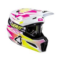 Leatt Шлем кроссовый 3.5 V26 Storm Pink + очки Vizion 3.5 в Омске