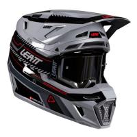 Leatt Шлем кроссовый 8.5 Grey V26 + очки Velocity 5.5 в Омске