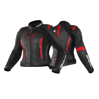 Shima Куртка Кожаная женская Miura 2.0 Black/Red в Омске