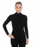 Brubeck Футболка женская дл.рукав Wool Merino 78% Черный в Омске