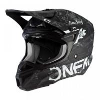Oneal Шлем кроссовый 5Series Polyacrylite Черный/Белый в Омске