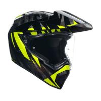 AGV Шлем AX9 E2206 V26 Steppa Carbon/Grey/Yellow Fluo в Омске