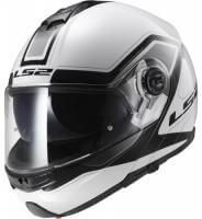 LS2 Мотошлем снегоходный FF325 Strobe Electric Snow Civik Черный/Белый в Омске