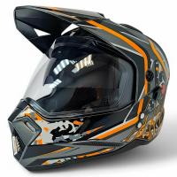 AIM Шлем кросс/эндуро JK802S Orange/Grey/Black в Омске