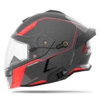 509 Шлем Delta V Carbon Commander с подогревом Racing Red в Омске