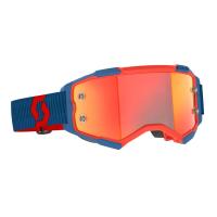 Scott Очки кроссовые Fury dark blue/neon red/orange chrome works в Омске