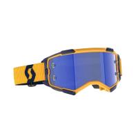Scott Очки кроссовые Fury dark yellow/dark blue/blue chrome works в Омске