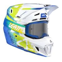 Leatt Шлем кроссовый  7.5 V26 Pixel Blue + очки Velocity 4.5 в Омске