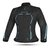 Dimox Мотокуртка текстиль Margo Women Black/Turquoise в Омске