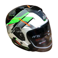 AiM Шлем JK526 Fluo-Green/White/Black в Омске