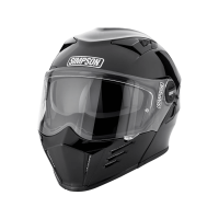 Simpson Шлем модуляр Darksome Gloss Black в Омске