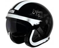 IXS Мотошлем открытый iXS 880 2.2 черно-серебристый в Омске