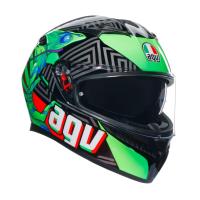 AGV Шлем K3 Kamaleon Black/Red/Green в Омске