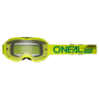 Oneal Маска кроссовая B-10 Solid V.24, желтый, прозрачные линзы Antifog, с защитой от уф лучей в Омске