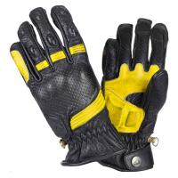 BY City Мотоперчатки Retro II Black/Yellow в Омске
