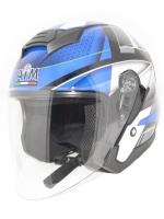 AiM Шлем открытый JK526 Blue/Grey/Black в Омске