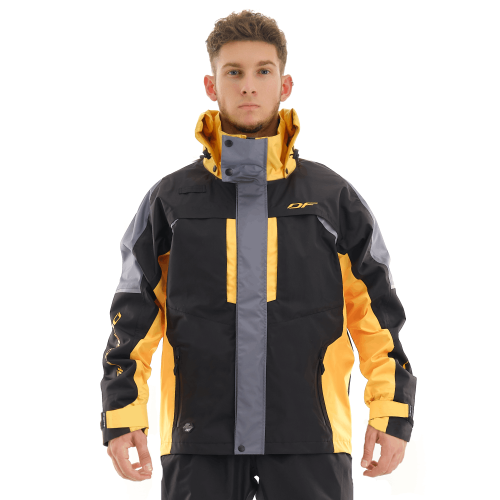 Dragonfly Куртка мембранная Quad Pro Black-yellow в Омске