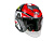AiM Шлем открытый JK526 Red/Grey/Black в Омске