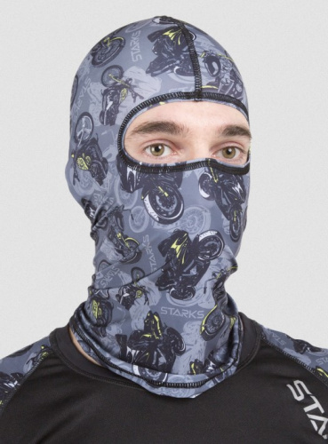 Starks Подшлемник Light Print Moto Серый принт в Омске