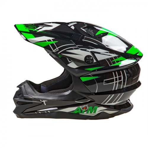 AiM Шлем кроссовый JK803S Green/Black в Омске