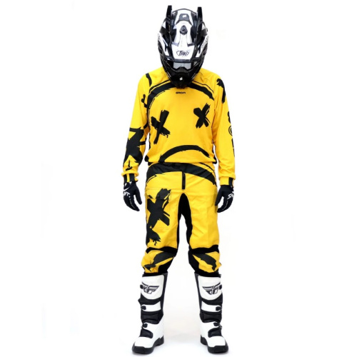 Grom Штаны кроссовые Sadman Yellow в Омске