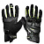 Sweep Перчатки кожаные+текстиль Hammer Black/Yellow в Омске