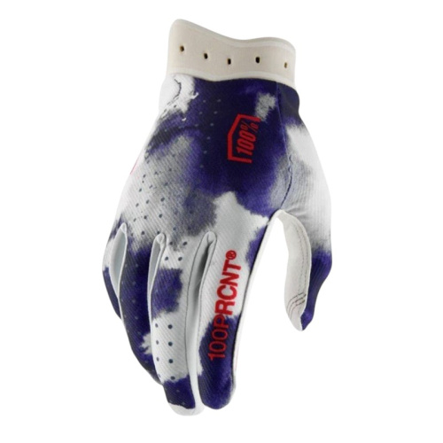 100% Мотоперчатки текстильные ITrack Blue/White 2026 в Омске