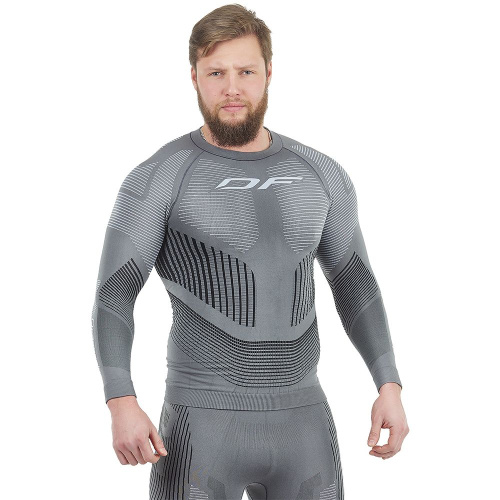 Dragonfly Термофутболка 3DThermo Grey с длинным рукавом в Омске