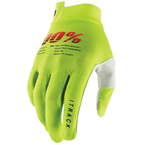 100% Мотоперчатки текстильные ITrack Fluo/Yellow в Омске