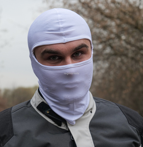 MotoLike Подшлемник Хлопок/Эластан Белый в Омске