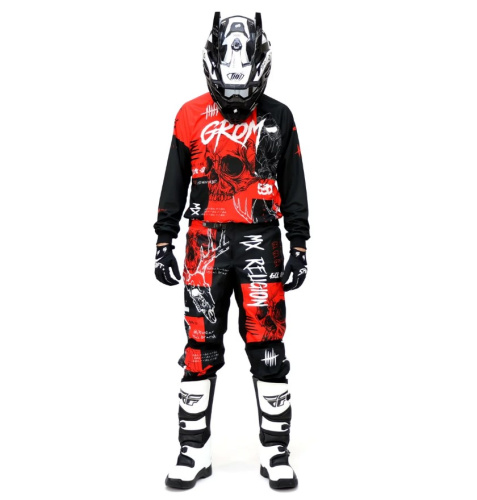Grom Джерси + штаны MX Religion red в Омске