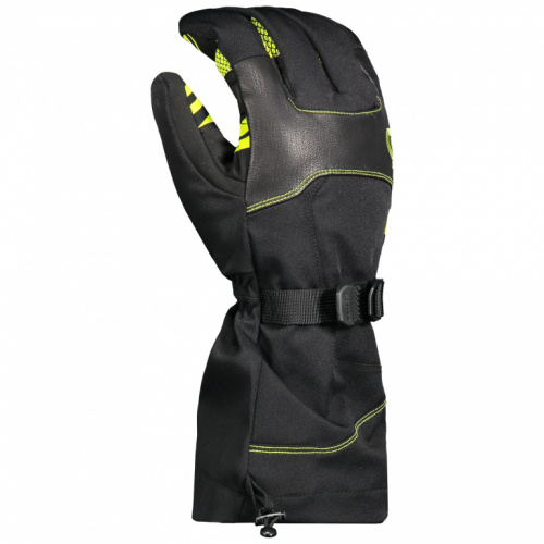 Scott Перчатки Cubrick Black/Lime-green в Омске